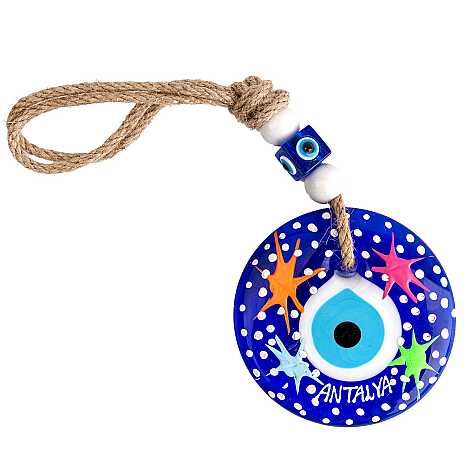 Antalya Temalı MANDALA DESENLİ NAZAR DUVAR SÜSÜ 13 CM - 4