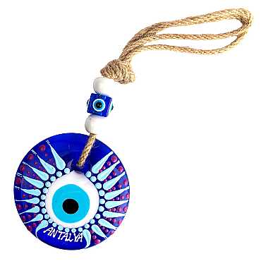 Antalya Temalı MANDALA DESENLİ NAZAR DUVAR SÜSÜ 13 CM - 8