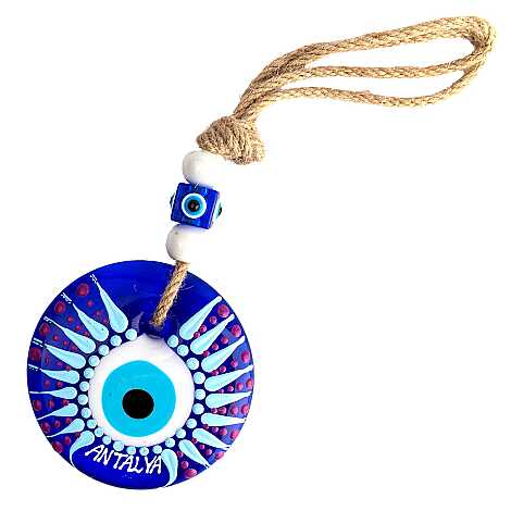 Antalya Temalı MANDALA DESENLİ NAZAR DUVAR SÜSÜ 13 CM - 8