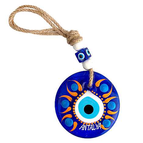 Antalya Temalı MANDALA DESENLİ NAZAR DUVAR SÜSÜ 13 CM - 9