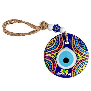 Antalya Temalı MANDALA DESENLİ NAZAR DUVAR SÜSÜ 18 CM - Myros