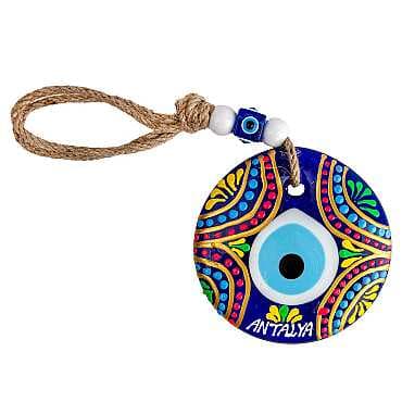 Antalya Temalı MANDALA DESENLİ NAZAR DUVAR SÜSÜ 9 CM