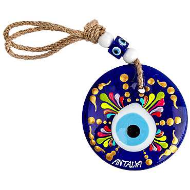 Antalya Temalı MANDALA DESENLİ NAZAR DUVAR SÜSÜ 9 CM - 5