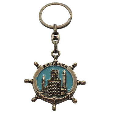 Toptan Antalya Temalı Metal Kabartma Anahtarlık - 11