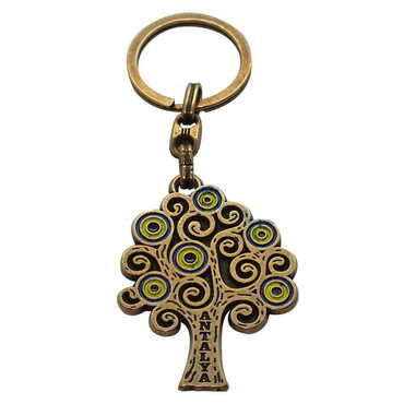 Toptan Antalya Temalı Metal Kabartma Anahtarlık - 17