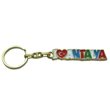 Toptan Antalya Temalı Metal Kabartma Anahtarlık - 27