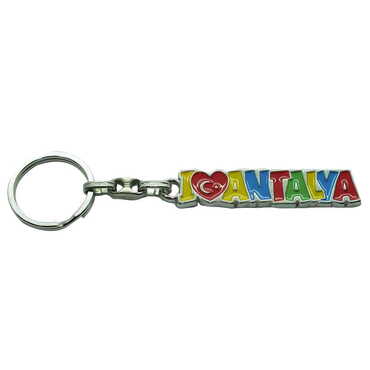 Toptan Antalya Temalı Metal Kabartma Anahtarlık - 28