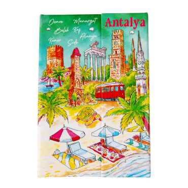 Toptan Antalya Temalı Miknatis Defter Küçük - 4