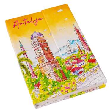 Toptan Antalya Temalı Miknatis Defter Küçük - 5