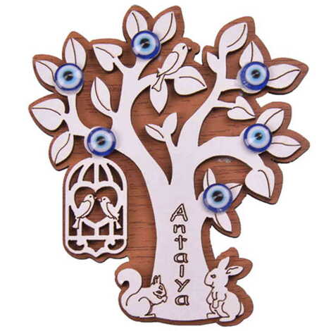 Toptan Antalya Temalı Myros Ahşap Magnet - 6