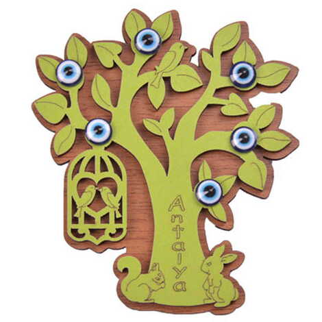 Toptan Antalya Temalı Myros Ahşap Magnet - 7