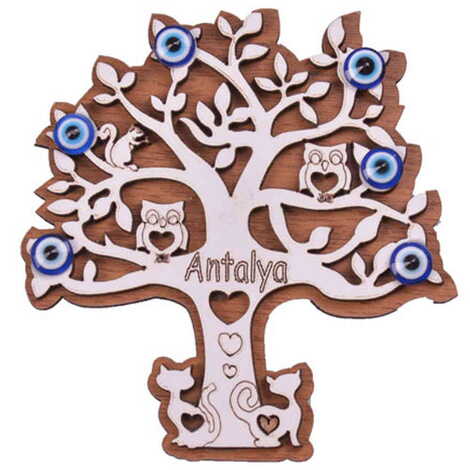 Toptan Antalya Temalı Myros Ahşap Magnet - 8