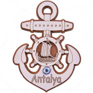 Toptan Antalya Temalı Myros Ahşap Magnet - 19