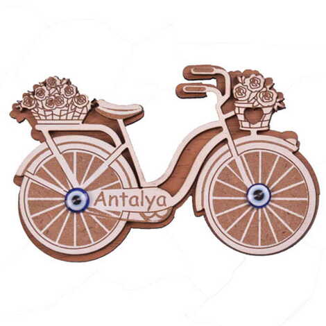 Toptan Antalya Temalı Myros Ahşap Magnet - 36