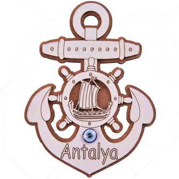 Toptan Antalya Temalı Myros Ahşap Magnet - 19