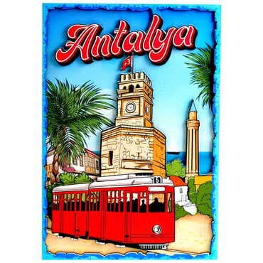 Antalya Themed Wooden Customised Door Sign Board 200x290 Mm