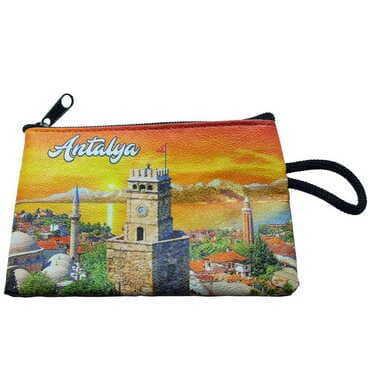 Antalya Themed Turkish Woven Wallet 113x80x8 mm - 3