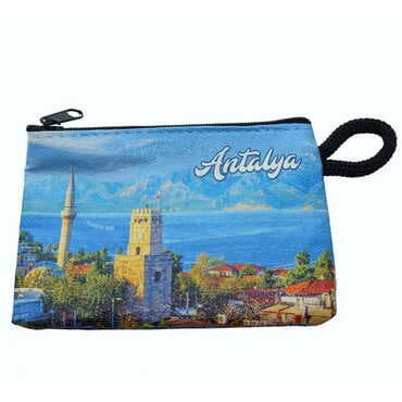 Antalya Themed Turkish Woven Wallet 113x80x8 mm - 7
