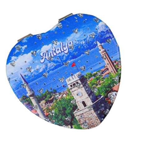 Antalya Temalı Myros Kalp Pu Ayna - 6