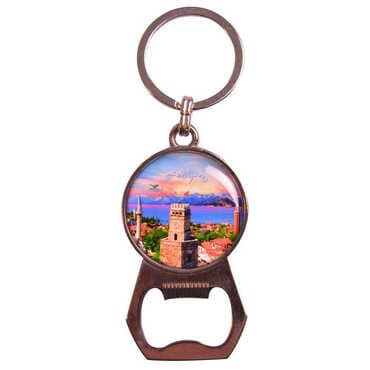Antalya Themed Metal Keychain With Opener 35x120 mm - 7