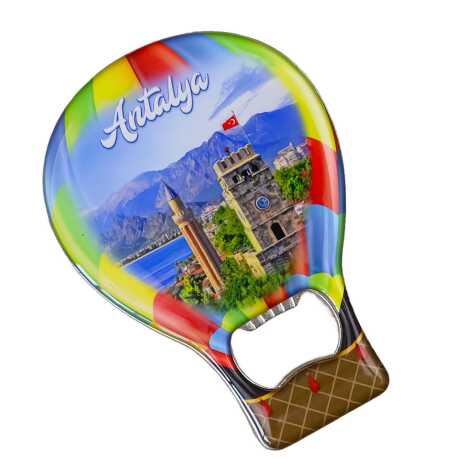 Antalya Temalı Myros Metal Balon Açacak Magnet T 102x73 mm - 5