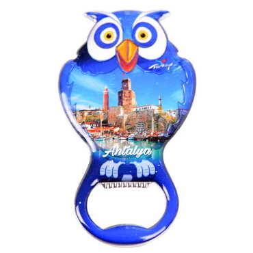 Toptan Antalya Temalı Myros Baykuş Açacak Magnet T 88*47 Mm - 4