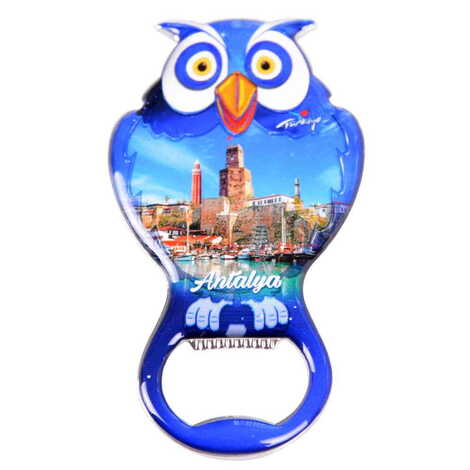 Toptan Antalya Temalı Myros Baykuş Açacak Magnet T 88*47 Mm - 4