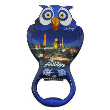 Toptan Antalya Temalı Myros Baykuş Açacak Magnet T 88*47 Mm - 6