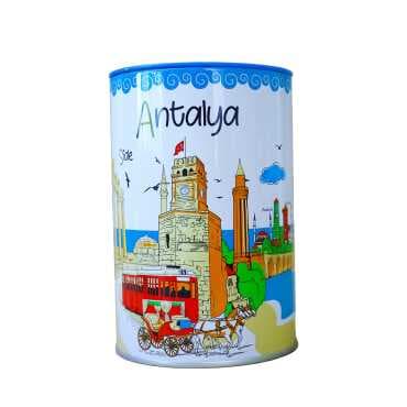 Antalya Themed Myros Metal Money Box 83x83x125 mm