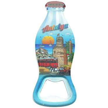Toptan Antalya Temalı Myros Şişe Açacak Magnet 42x120 mm - 4