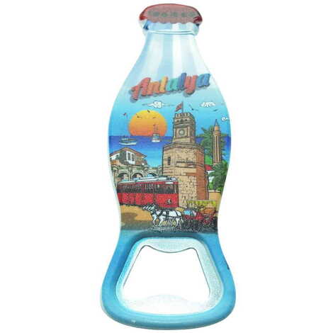 Toptan Antalya Temalı Myros Şişe Açacak Magnet 42x120 mm - 4