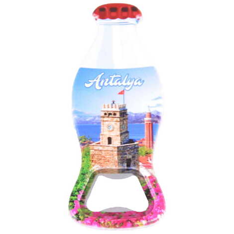 Toptan Antalya Temalı Myros Şişe Açacak Magnet 42x120 mm - 5