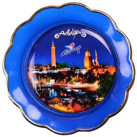 Toptan Antalya Temalı Myros Tabak Magnet 73 mm - 9