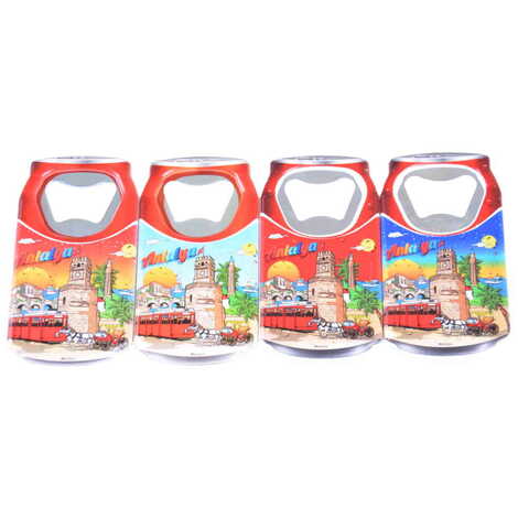 Toptan Antalya Temalı Myros Teneke Kutu Açacak Magnet 43x80 mm - 4