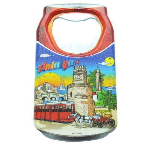 Toptan Antalya Temalı Myros Teneke Kutu Açacak Magnet 43x80 mm - 7