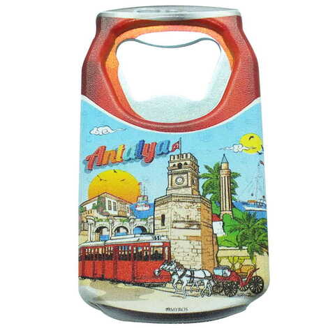 Toptan Antalya Temalı Myros Teneke Kutu Açacak Magnet 43x80 mm - 9