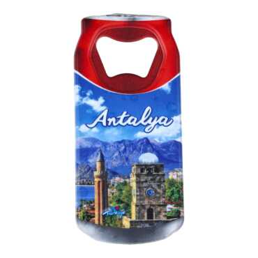 Toptan Antalya Temalı Myros Teneke Kutu Açacak Magnet 43x80 mm - 2