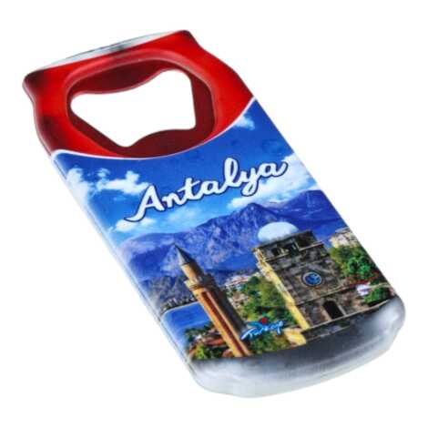 Toptan Antalya Temalı Myros Teneke Kutu Açacak Magnet 43x80 mm - 5