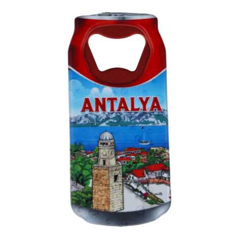 Toptan Antalya Temalı Myros Teneke Kutu Açacak Magnet 43x80 mm - 3