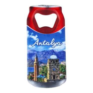 Toptan Antalya Temalı Myros Teneke Kutu Açacak Magnet 43x80 mm - 2