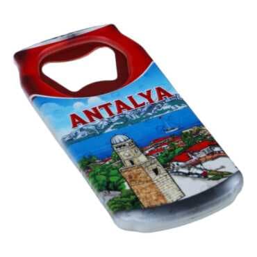 Toptan Antalya Temalı Myros Teneke Kutu Açacak Magnet 43x80 mm - 6