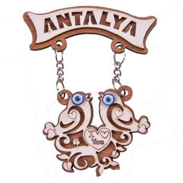 Antalya Themed Wooden Customised Souvenir Fridge Magnet - 9