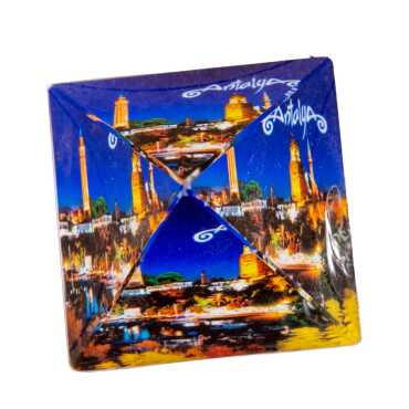 Antalya Temalı Piramit Kağıt Ağırlığı 6 cm - 2