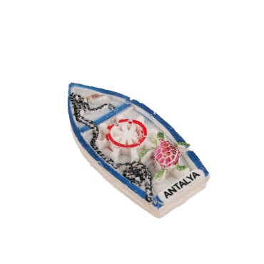 Antalya Themed Polyester UV Printed Stoned And Nacrous Fridge Magnet - 15