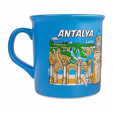 Antalya Temalı Renkli Serigrafi Kupa - 3