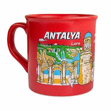 Antalya Temalı Renkli Serigrafi Kupa - 4