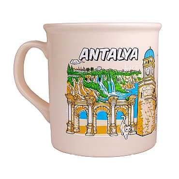 Antalya Temalı Renkli Serigrafi Kupa - 6
