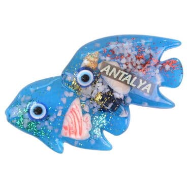 Antalya Themed Transparent Polyester Photo Fridge Magnet - 30