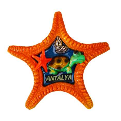 Antalya Temalı Şeffaf Polyester Tabak Magnet - 21