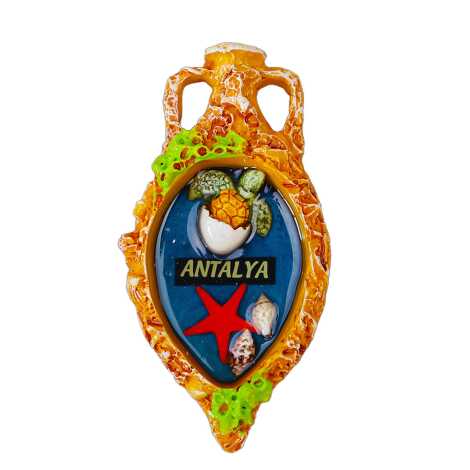 Antalya Temalı Şeffaf Polyester Tabak Magnet - 13